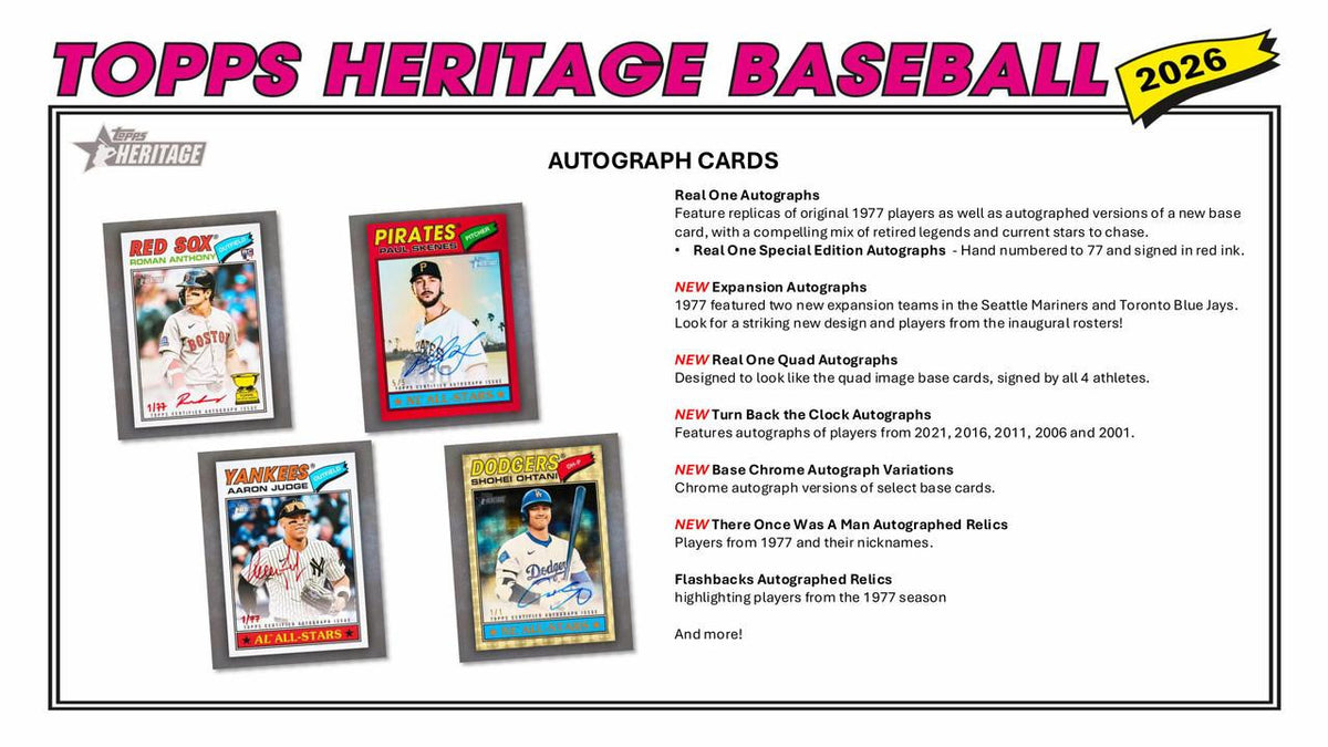2026 Topps Heritage Baseball Mega Box
