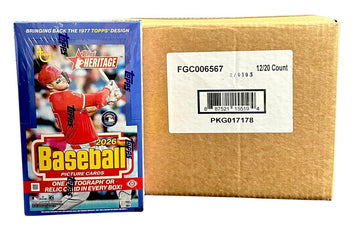 2026 Topps Heritage Baseball Hobby Box CASE (12)