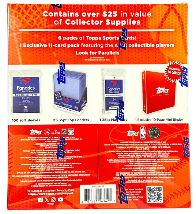 2026 Topps MLB x NBA Official Collectors Kit Box