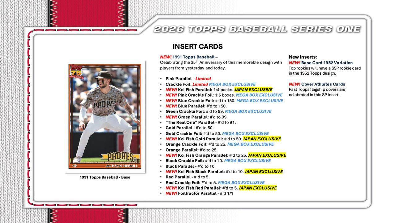 2026 Topps Series 1 Baseball Blaster Box