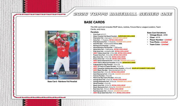 2026 Topps Series 1 Baseball Hanger Box