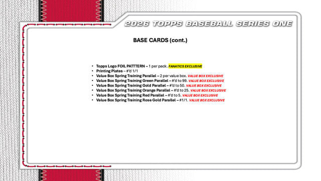 2026 Topps Series 1 Baseball Value Fat Pack