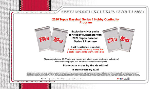 2026 Topps Series 1 Baseball Jumbo Hobby Box