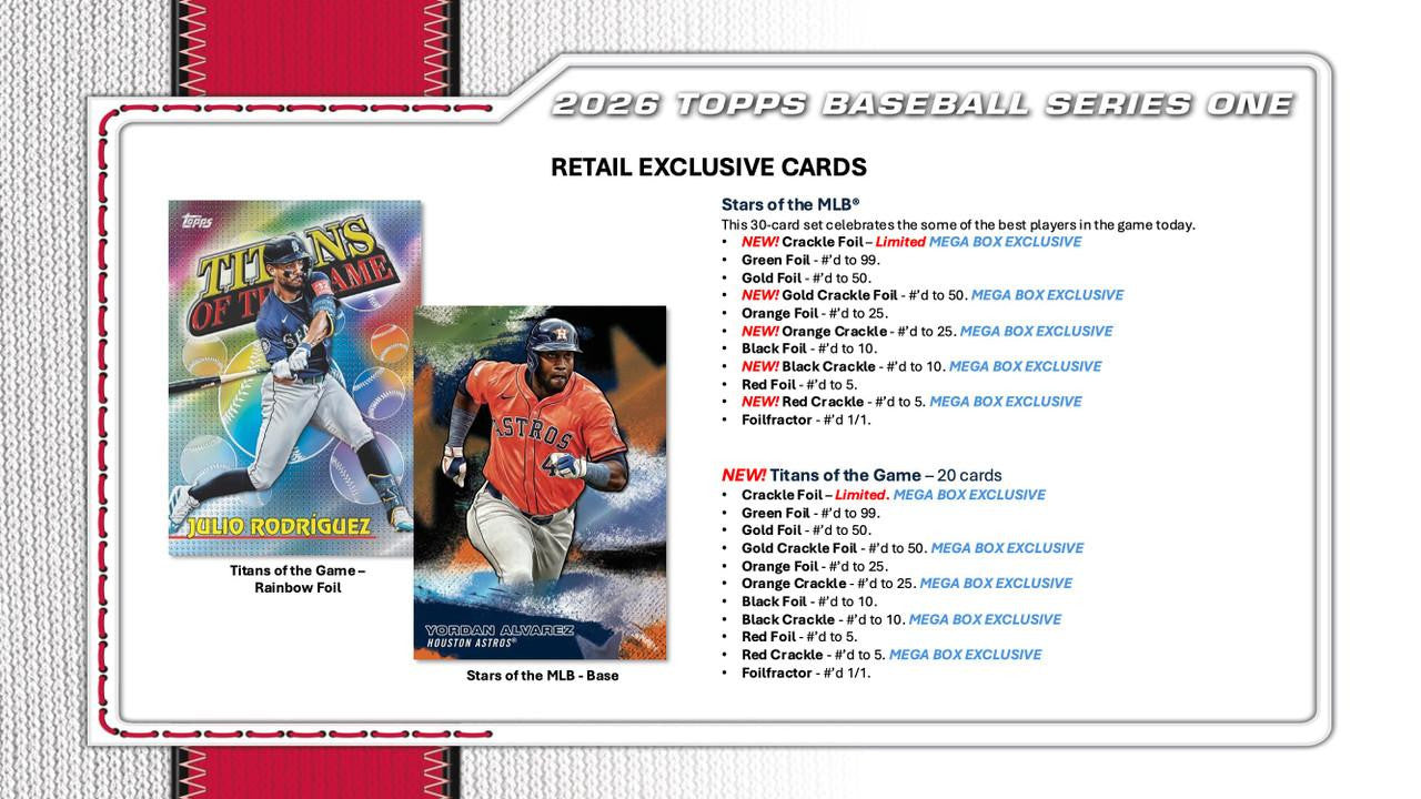2026 Topps Series 1 Baseball Mega Box