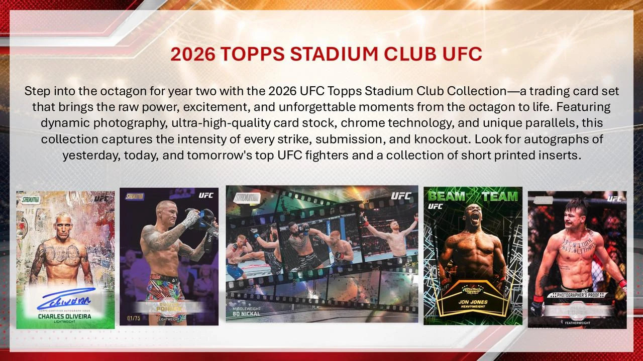 2026 Topps UFC Stadium Club Blaster Box