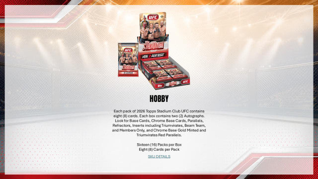 2026 Topps UFC Stadium Club Hobby Box