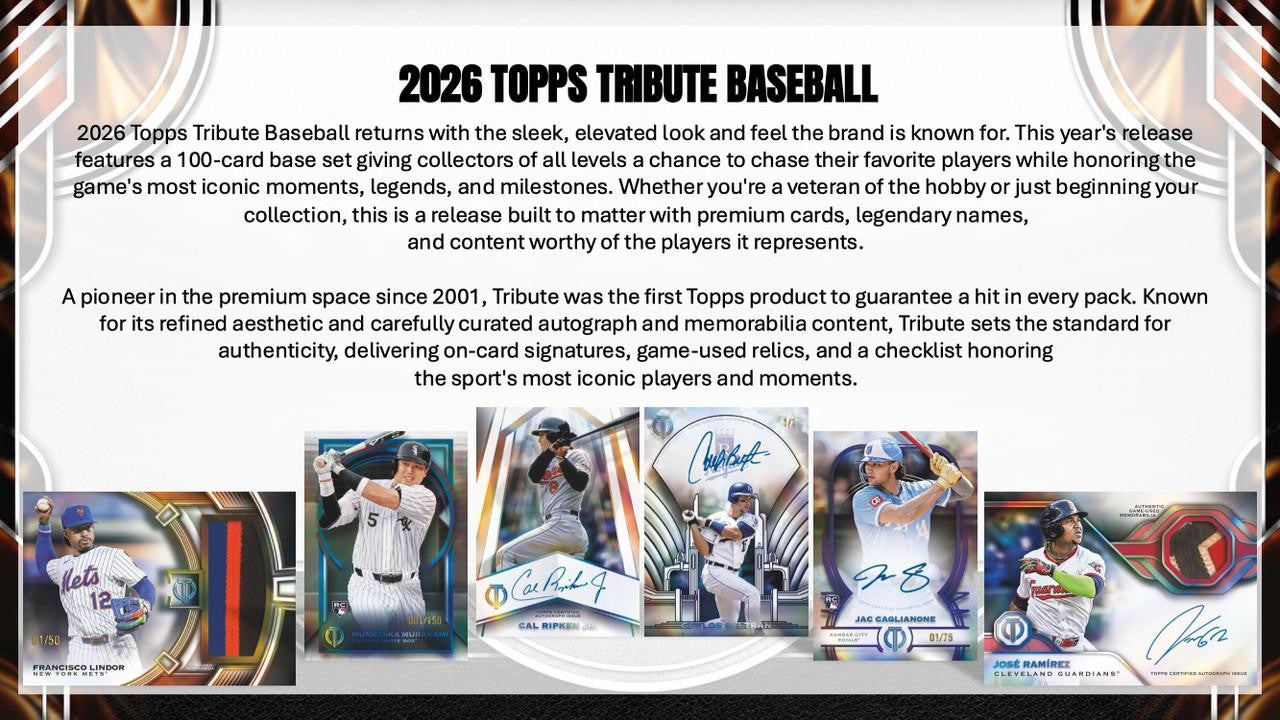 2026 Topps Tribute Baseball Hobby Box