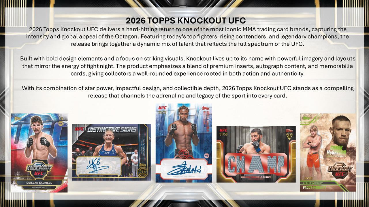 2026 Topps Knockout UFC Hobby Box