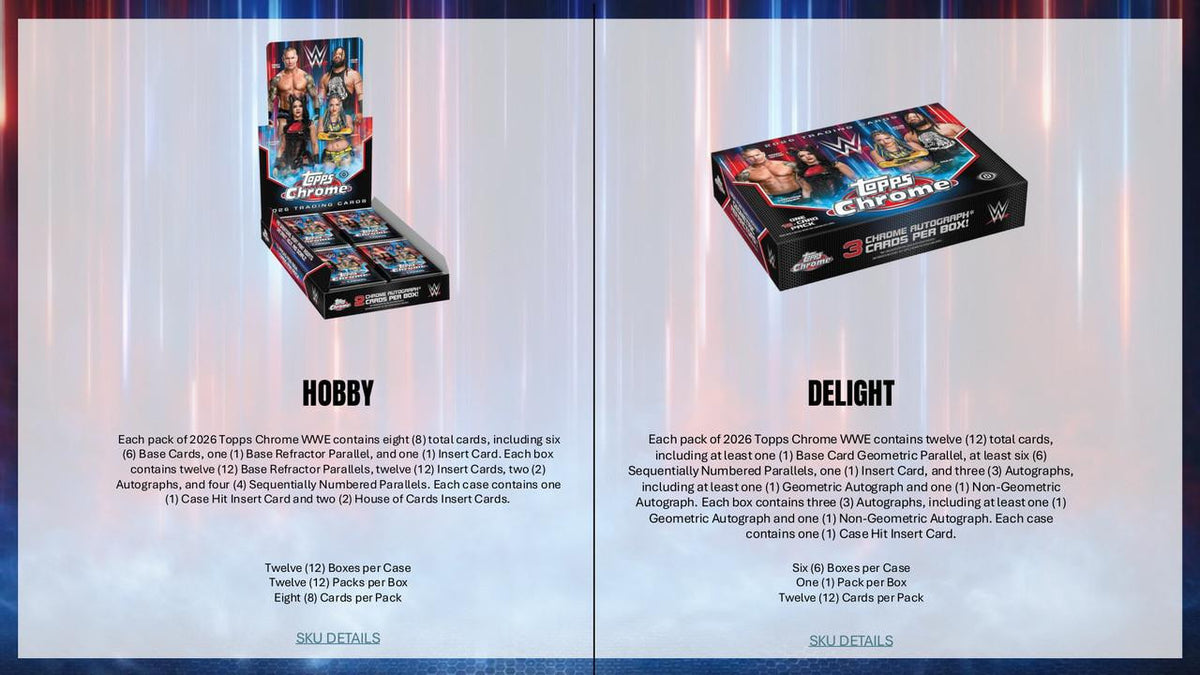 2026 Topps Chrome WWE Wrestling Mega Box