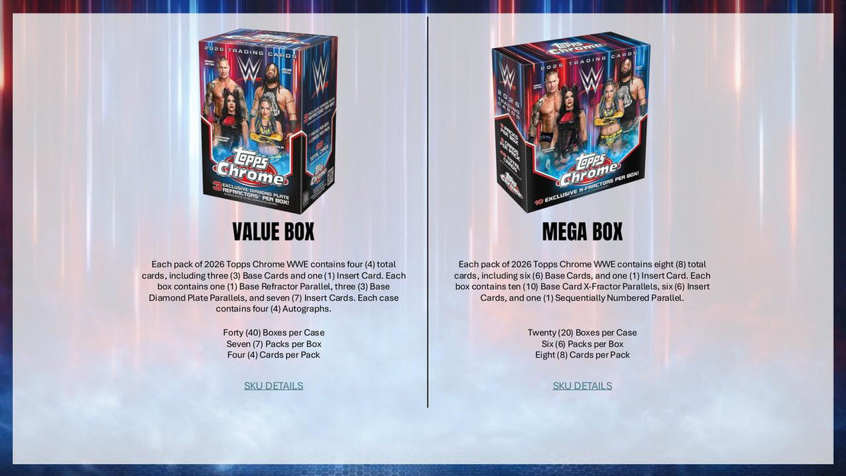 2026 Topps Chrome WWE Wrestling Mega Box