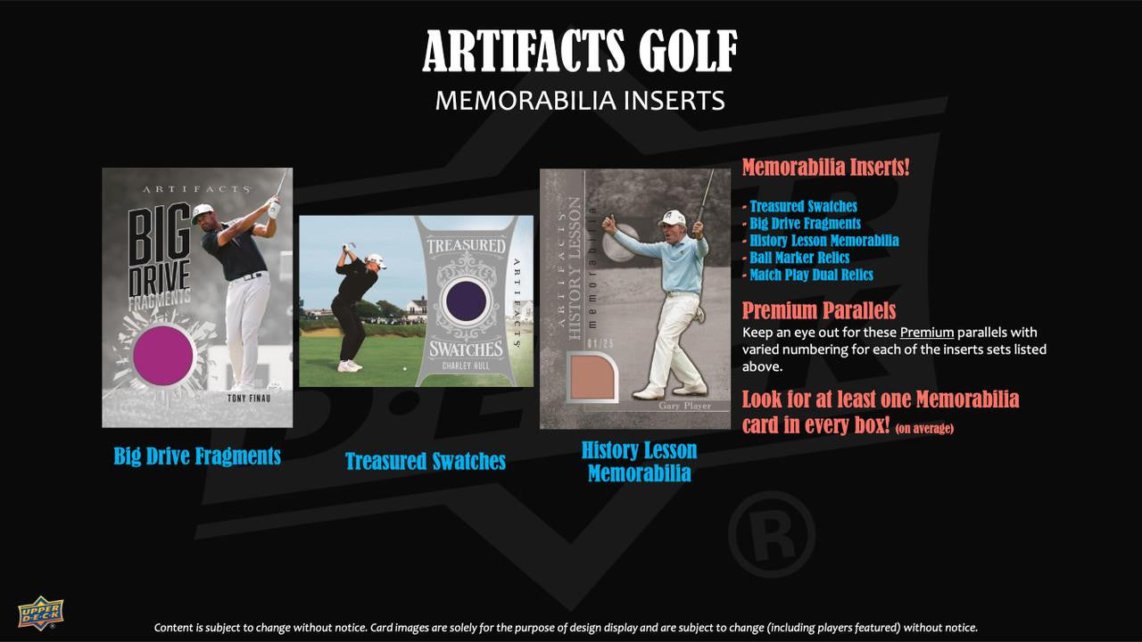 2026 Upper Deck Artifacts Golf Hobby Box