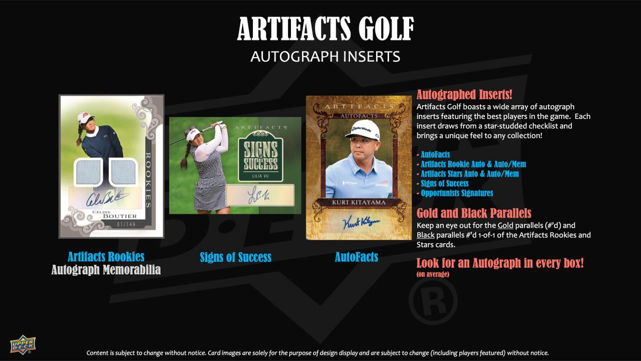2026 Upper Deck Artifacts Golf Hobby Box