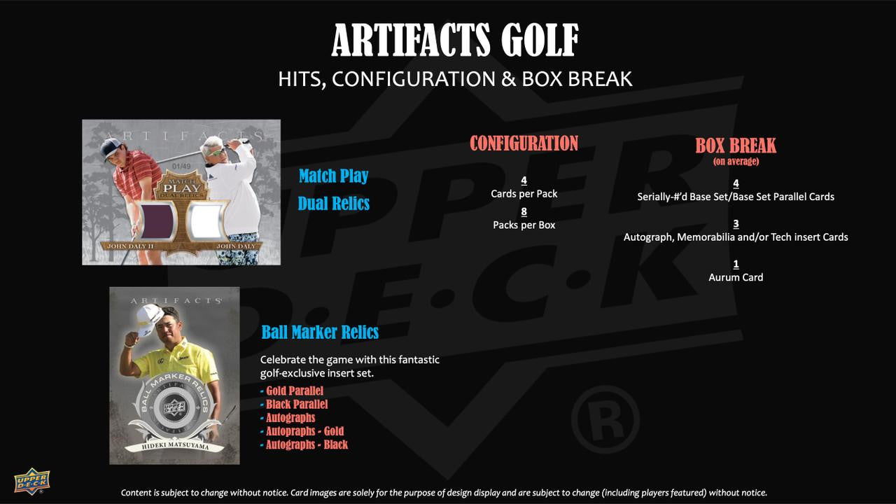 2026 Upper Deck Artifacts Golf Hobby Box