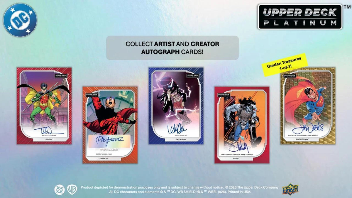 2026 Upper Deck Platinum DC Trading Cards Hobby Box