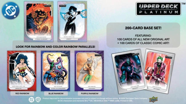 2026 Upper Deck Platinum DC Trading Cards Hobby Box