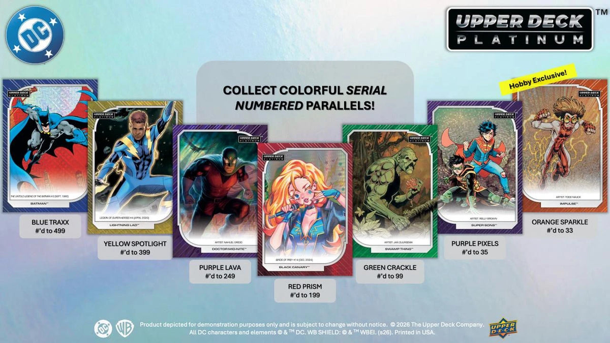 2026 Upper Deck Platinum DC Trading Cards Hobby Box