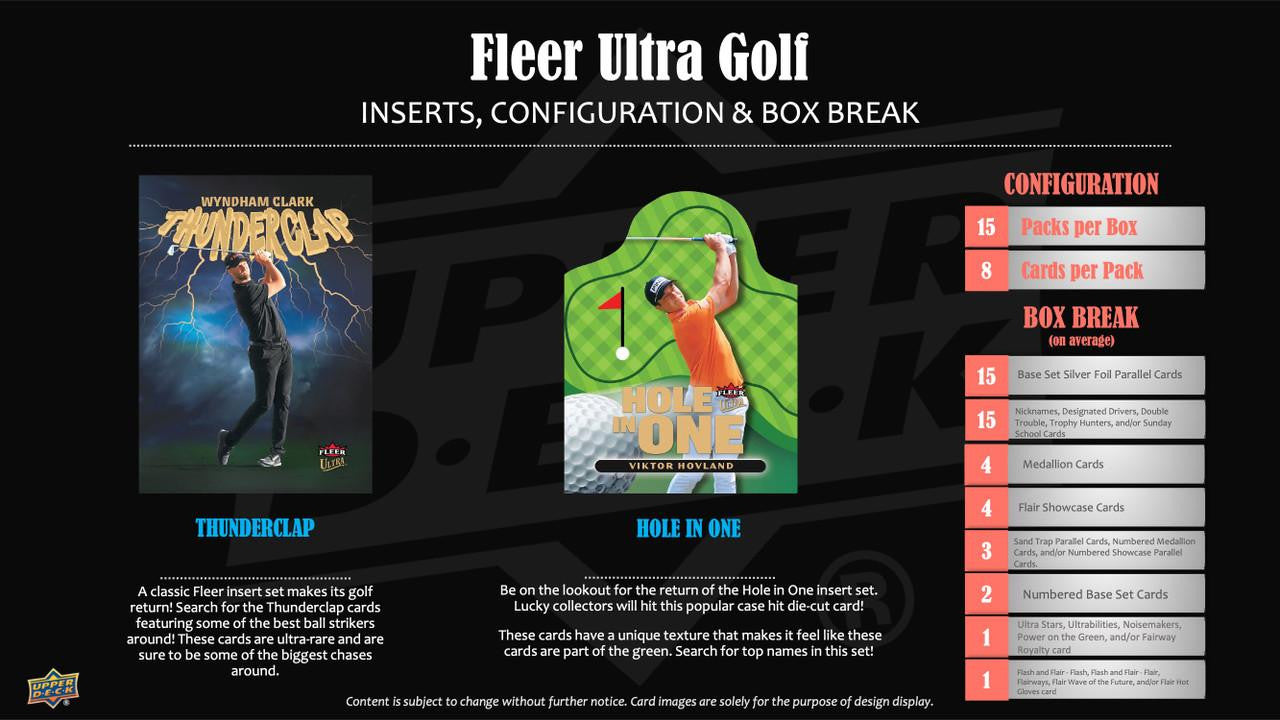 2026 Upper Deck Fleer Ultra Golf Hobby Box