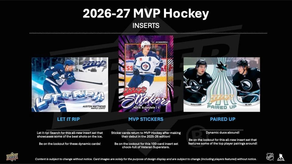 2026-27 Upper Deck MVP Hockey Blaster Box