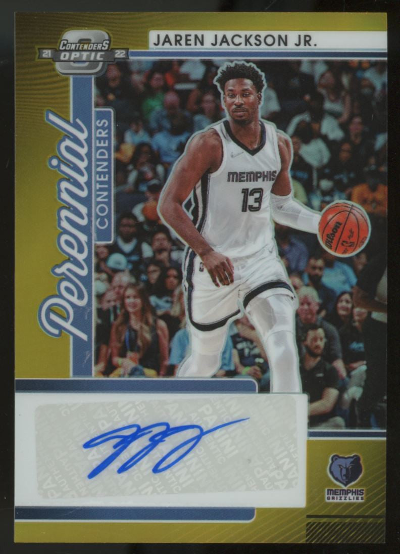 2021-22 Contenders Optic Jaren Jackson Jr. Perennial Auto Gold /10 #PCA-JJJ