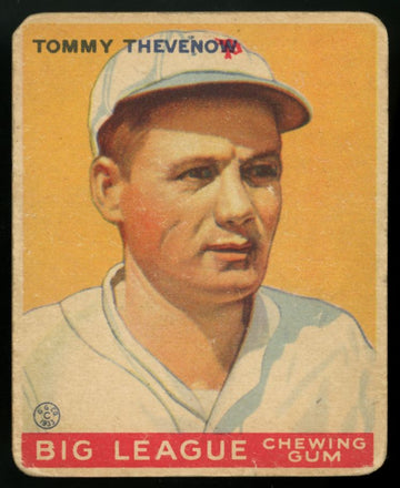 1933 Goudey Tommy Thevenow Big League Gum #36 F/G