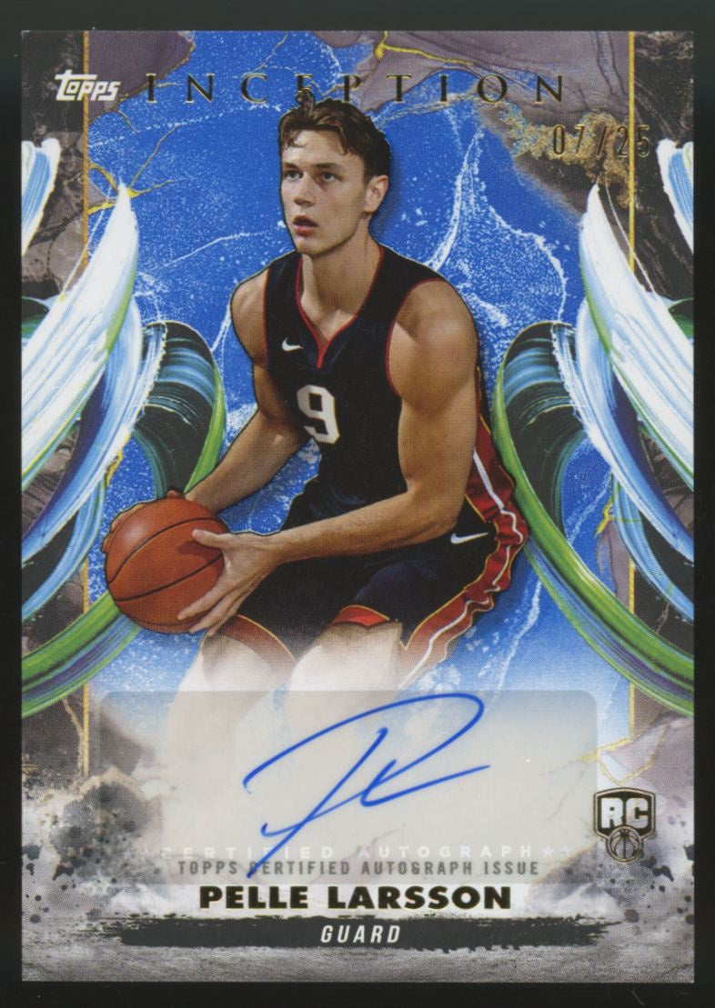 2024/25 Topps Inception Pelle Larsson RC Rookie Auto Blue /25 #RA-PL
