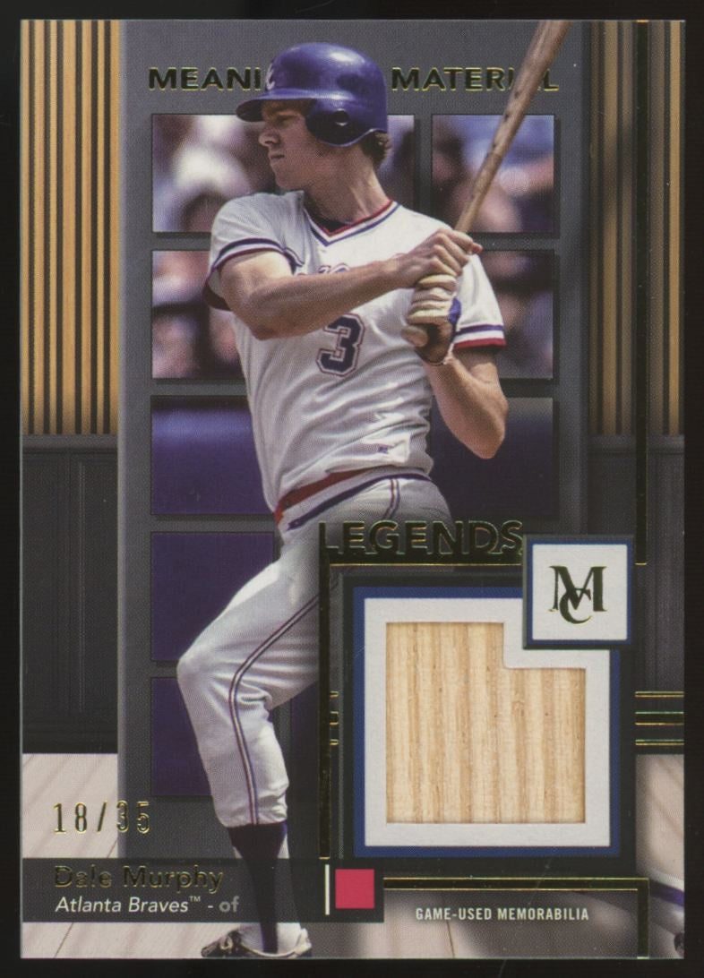 2024 Topps Museum Dale Murphy Meaningful Gold Legend Relic /35 #MMRL-DM