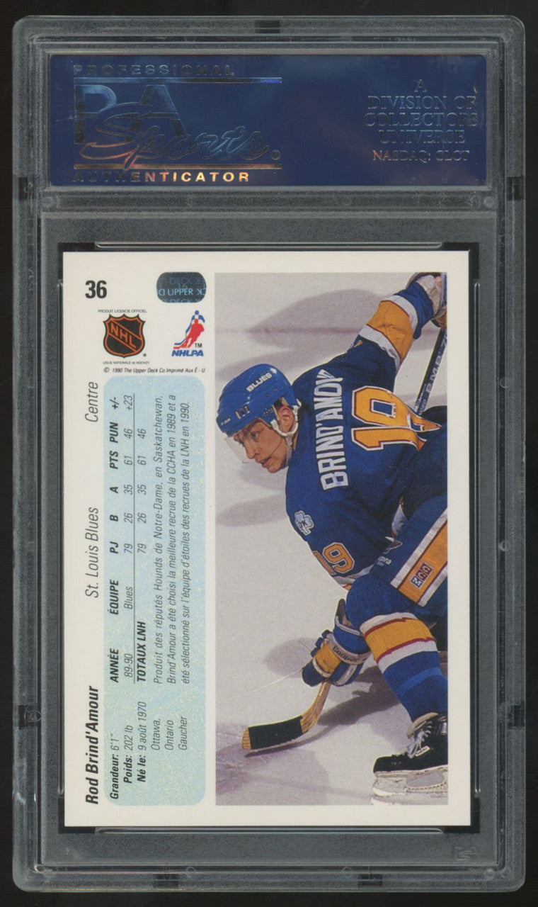 1990-91 Upper Deck French Rod Brind'Amour RC #36 PSA 10