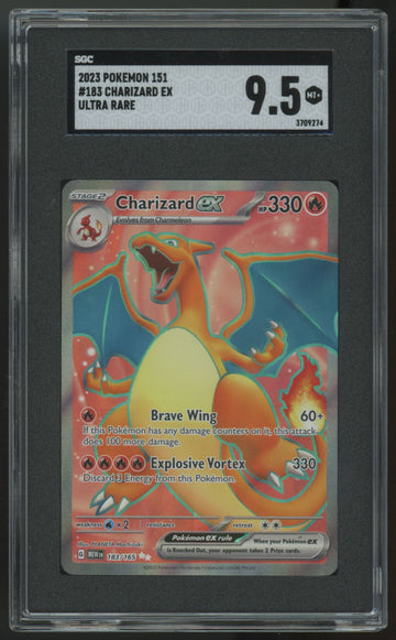 2023 Pokemon Charizard ex 151 Ultra Rare #183 SGC 9.5