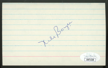 Ken Boyer Signed Autographed Index Card JSA