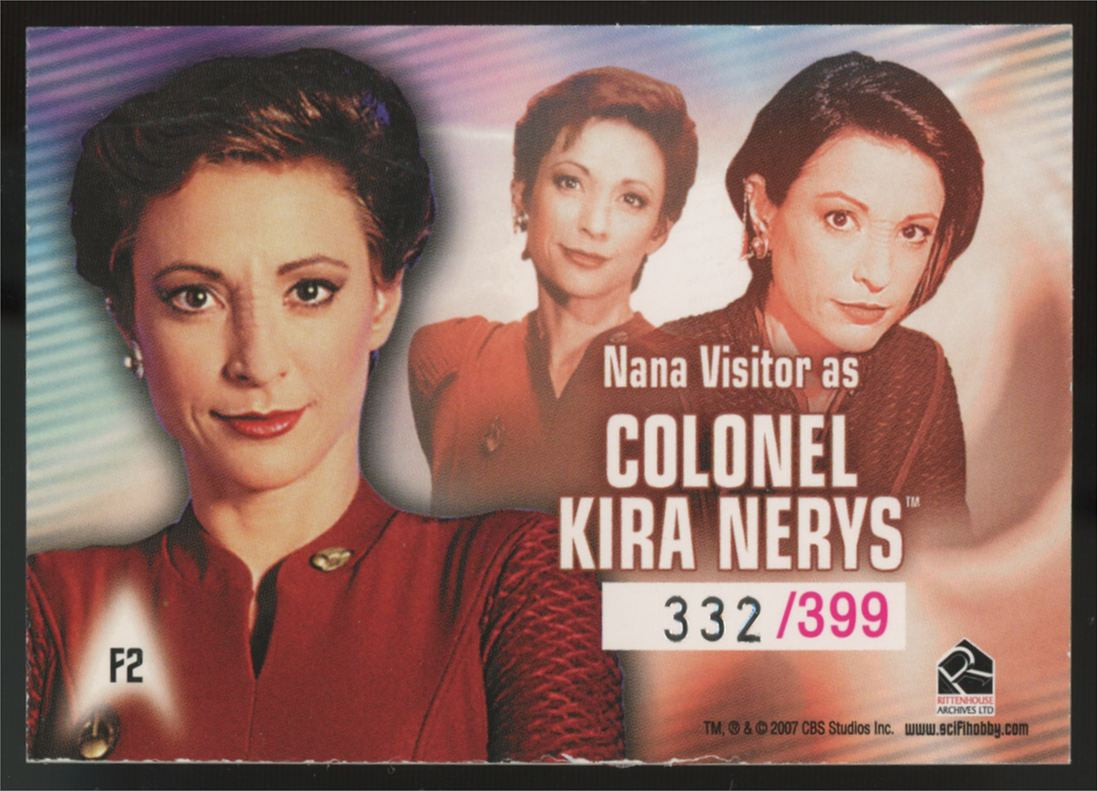 2007 Star Trek Deep Space Nine Colonel Kira Nerys Finest /399 #F2