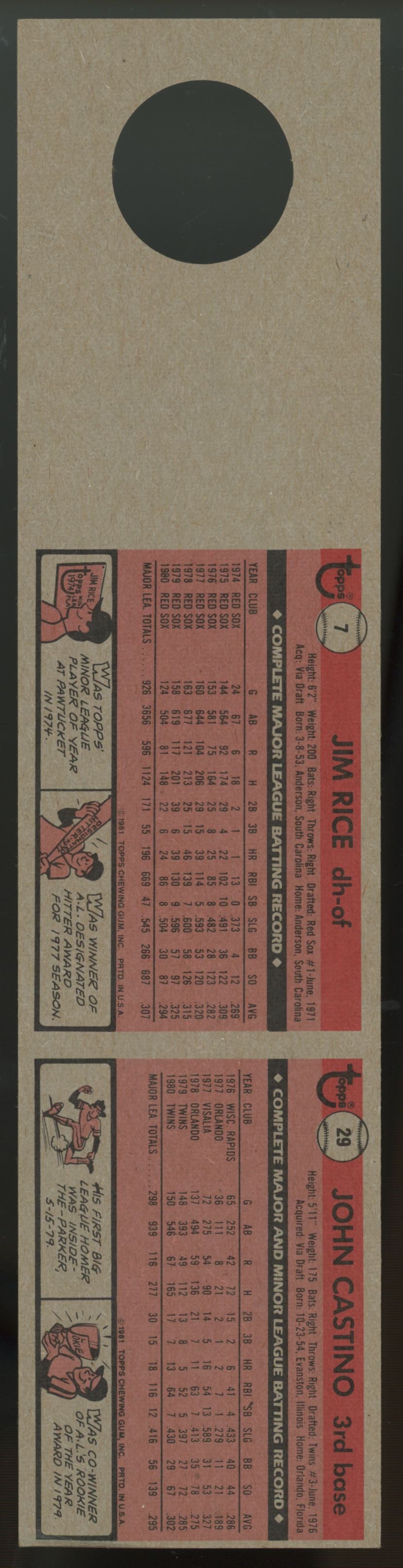 1981 Topps Squirt Baseball 22 Panel Complete Set (33/33)