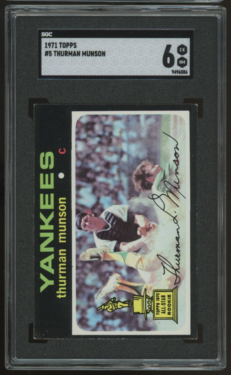1971 Topps Thurman Munson #5 SGC 6 *086