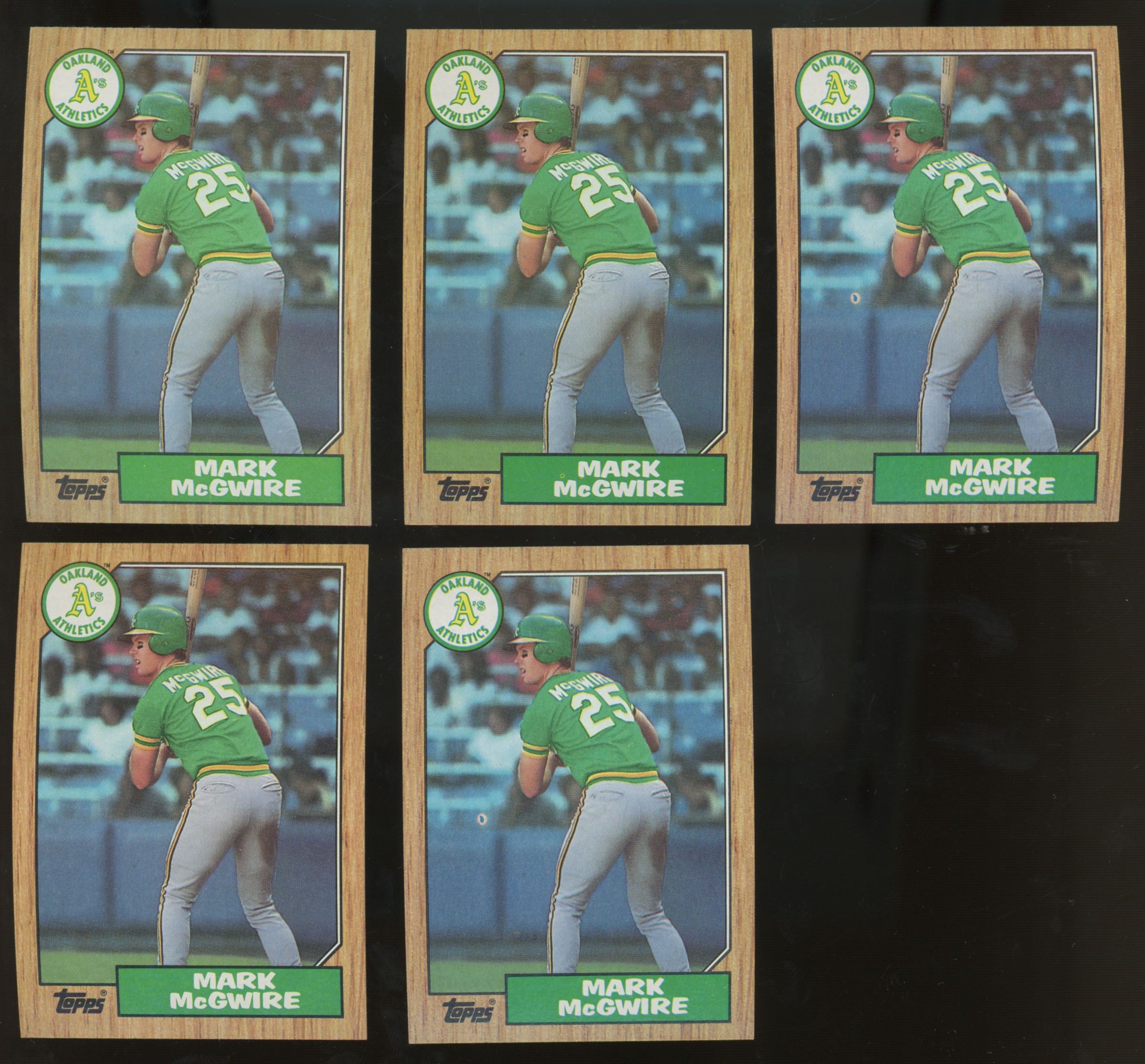 1987 Topps Mark McGwire RC #366 (Lot Of 29)