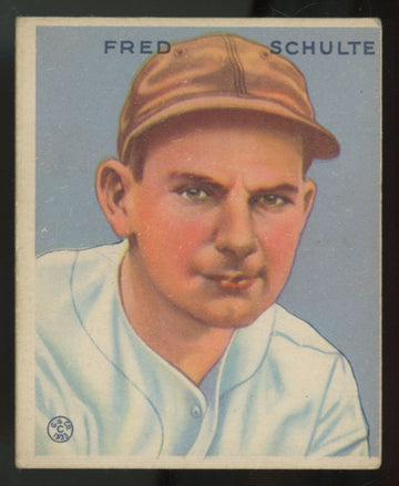1933 Goudey Fred Schulte #190 VG