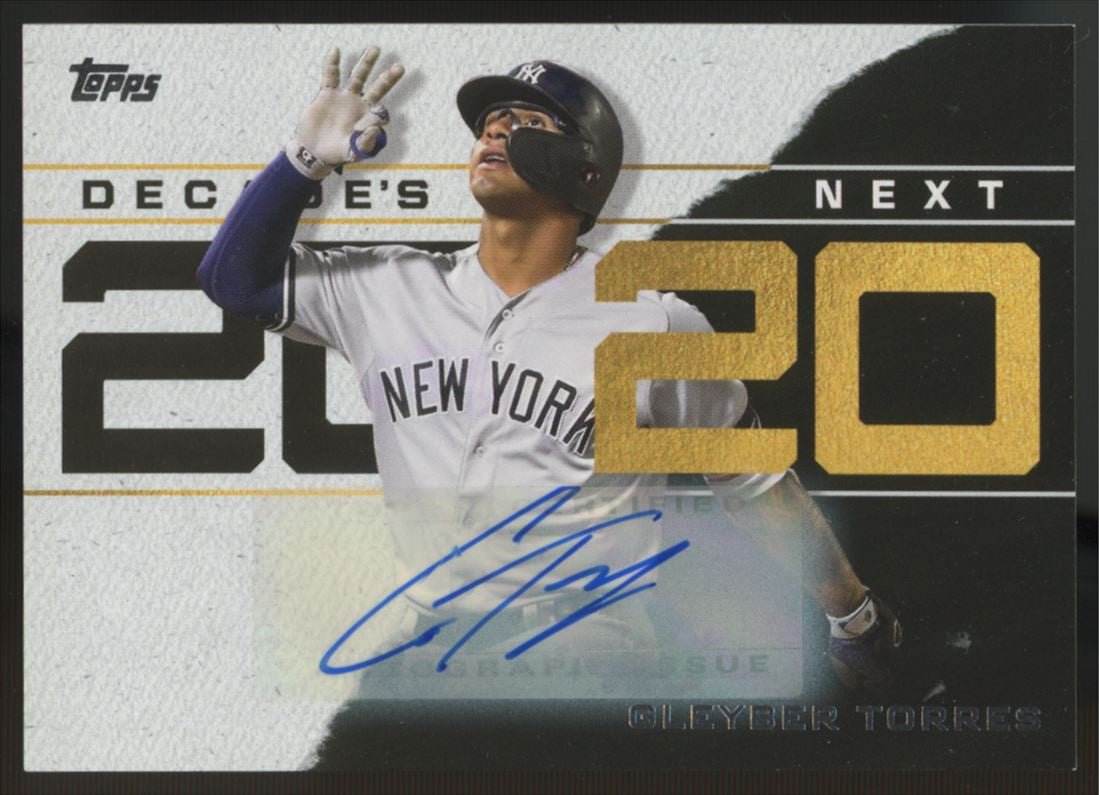 2020 Topps Gleyber Torres Decade's Next Auto /25 #DN-6
