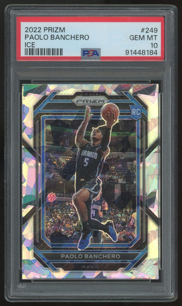 2022-23 Panini Prizm Paolo Banchero RC Ice #249 PSA 10