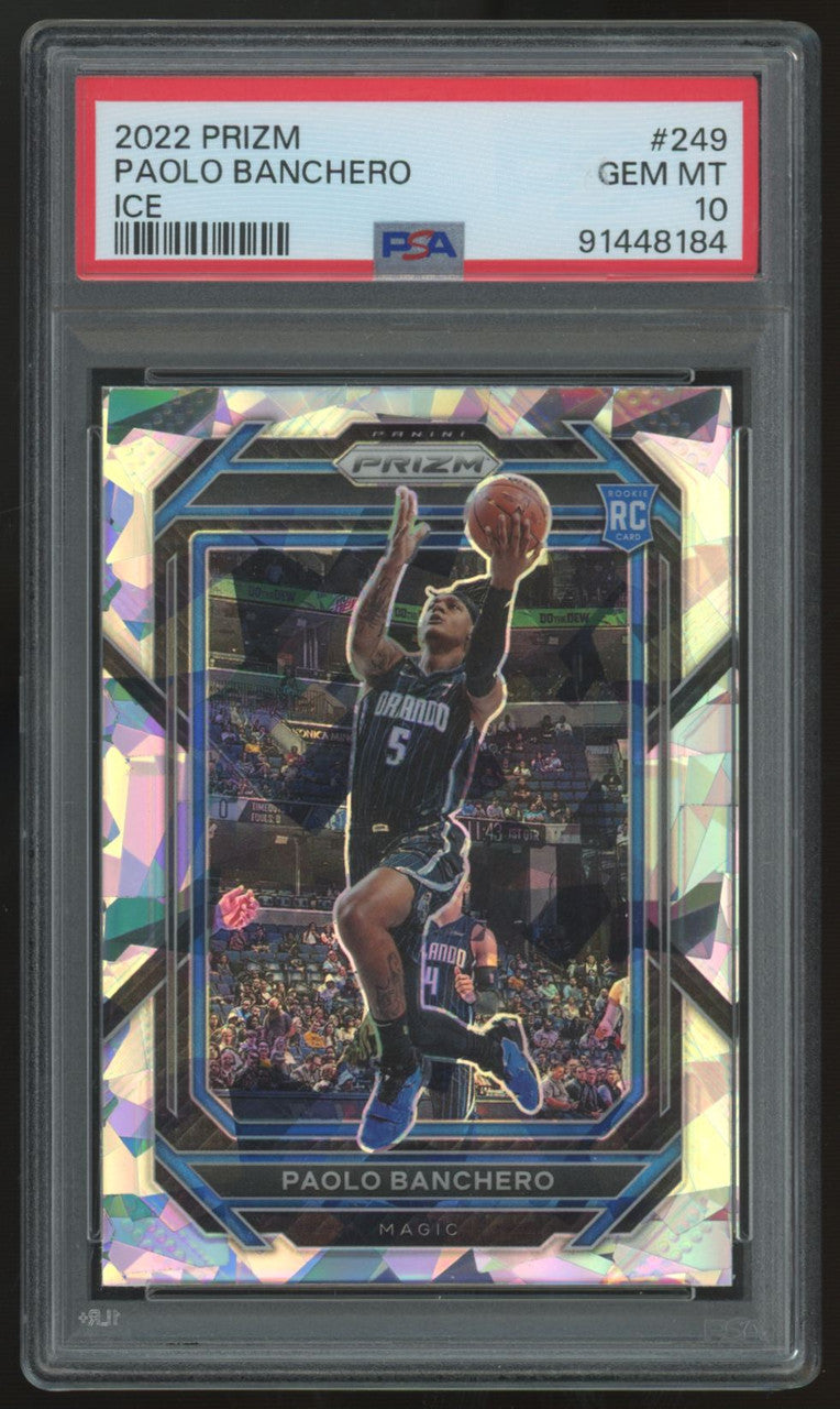 2022-23 Panini Prizm Paolo Banchero RC Ice #249 PSA 10