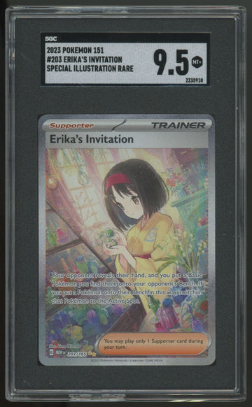 2023 Pokemon Erika's Invitation 151 Special Illustration Rare #203 SGC 9.5
