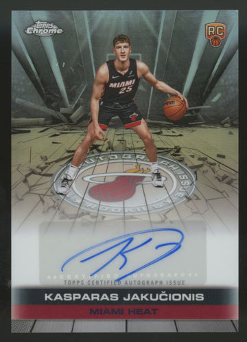 2025-26 Topps Chrome Kasparas Jakucionis RC Refractor Auto Issue #TAIR-KJ