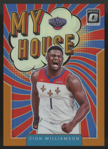 2021-22 Donruss Optic Zion Williamson My House Orange /39 #10