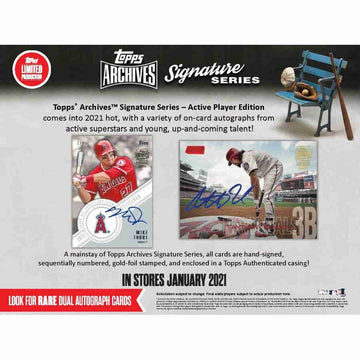 2021 Topps Archives Signature Series Active Edition Baseball  Hobby Box