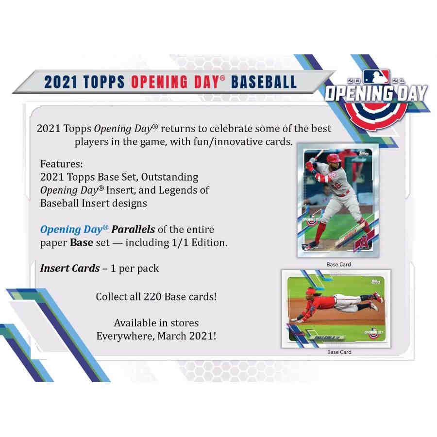 2021 Topps Opening Day Baseball Hobby Box