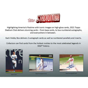 2021 Topps Stadium Club Baseball Hobby Box