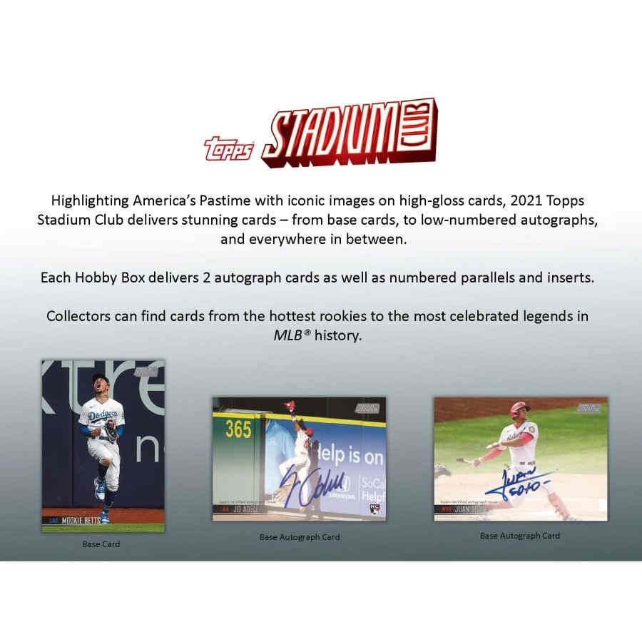2021 Topps Stadium Club Baseball Hobby Box