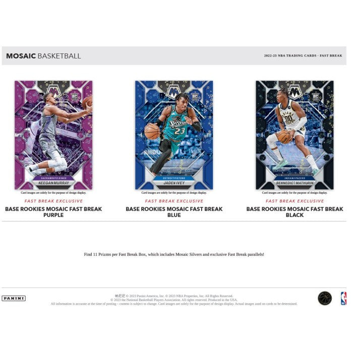 2022/23 Panini Mosaic Fast Break Basketball Box