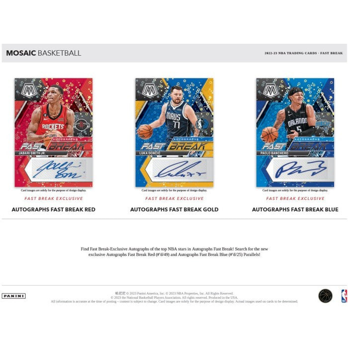 2022/23 Panini Mosaic Fast Break Basketball Box