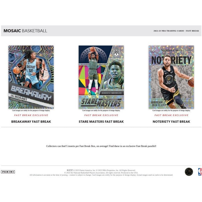 2022/23 Panini Mosaic Fast Break Basketball Box