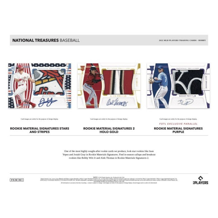 2022 Panini National Treasures Baseball Hobby Box
