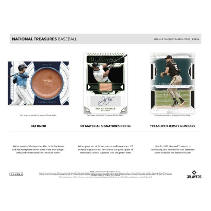 2022 Panini National Treasures Baseball Hobby Box