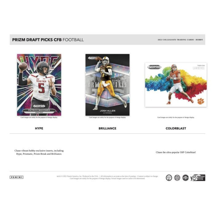 2022 Prizm Draft Picks Football Hobby Box (PRESELL)